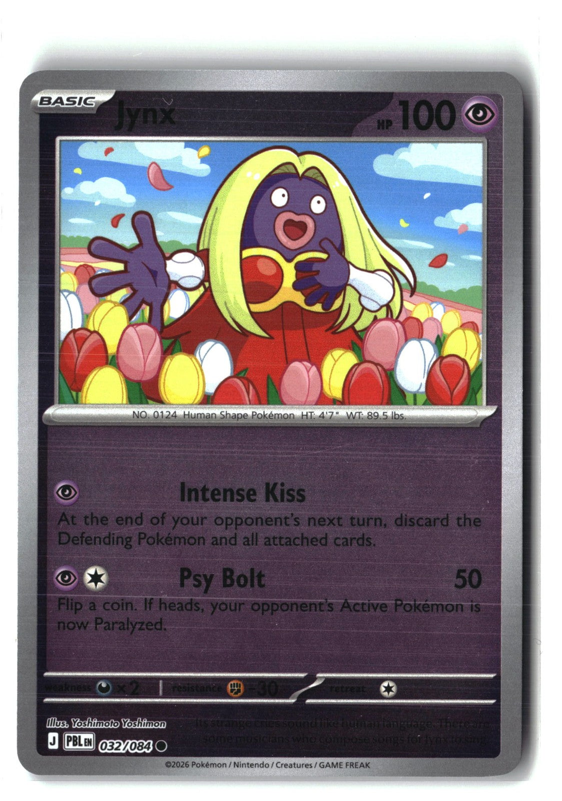 Jynx Reverse Holofoil NM (Pitch Black 032/084)