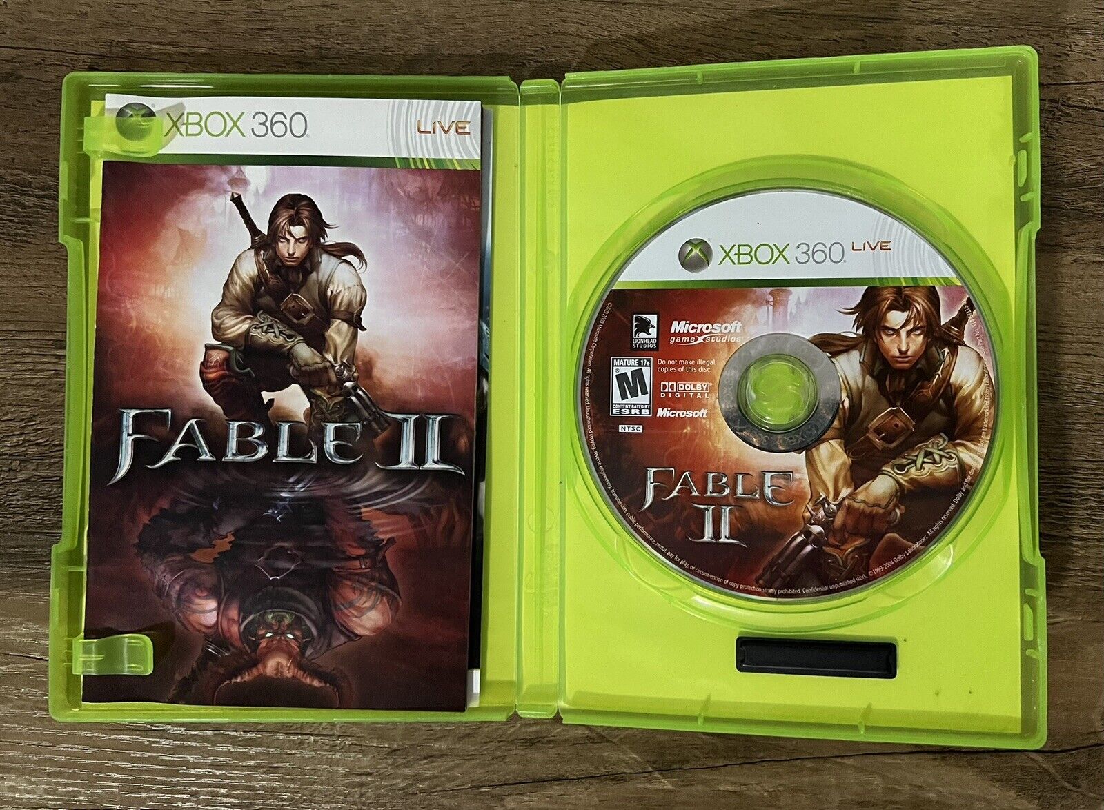 Microsoft Fable II (Microsoft Xbox 360, 2018) Complete With Manual