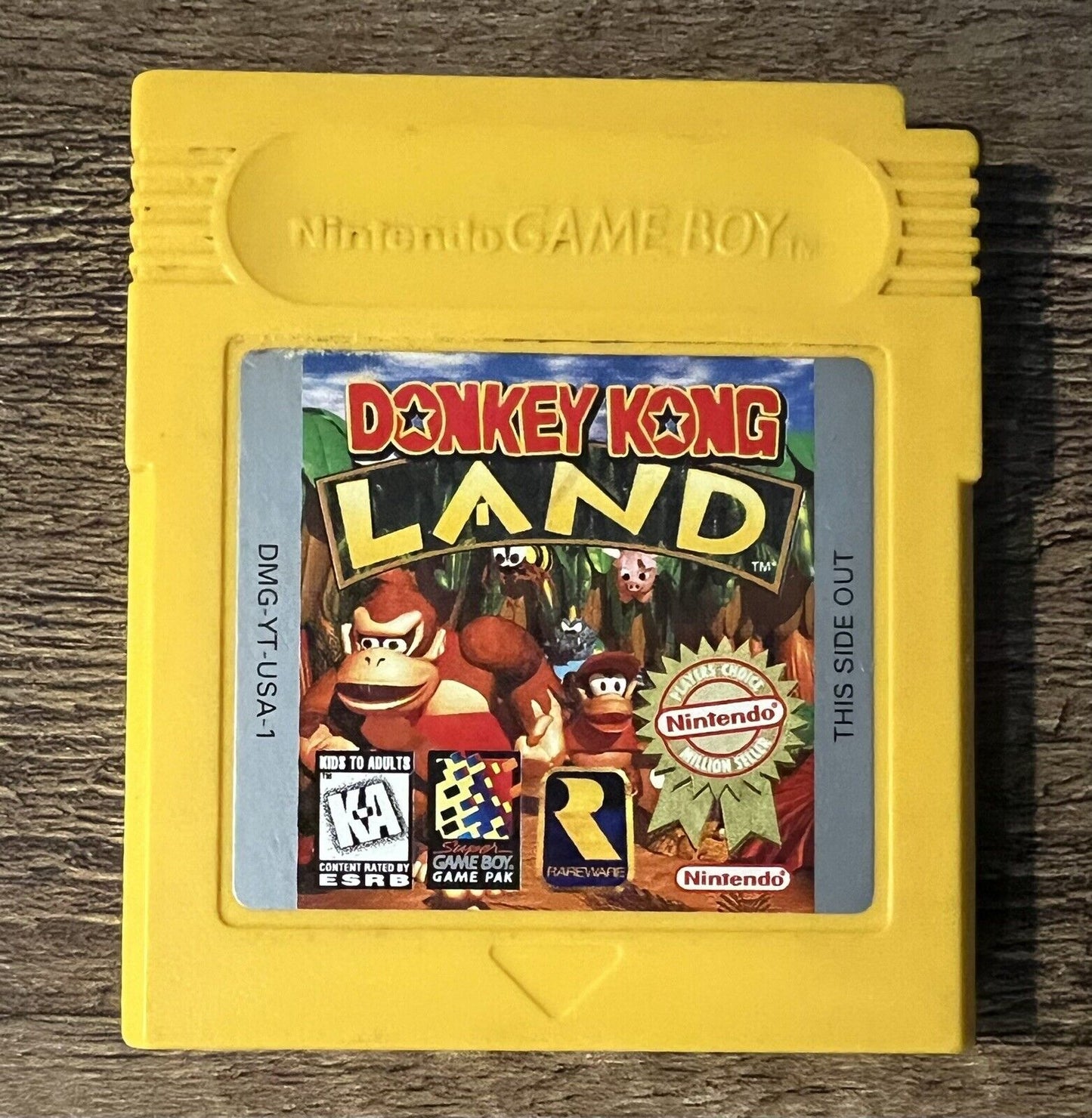 Donkey Kong Land (Nintendo Game Boy, 1995)- Authentic Tested, Works & Saves!