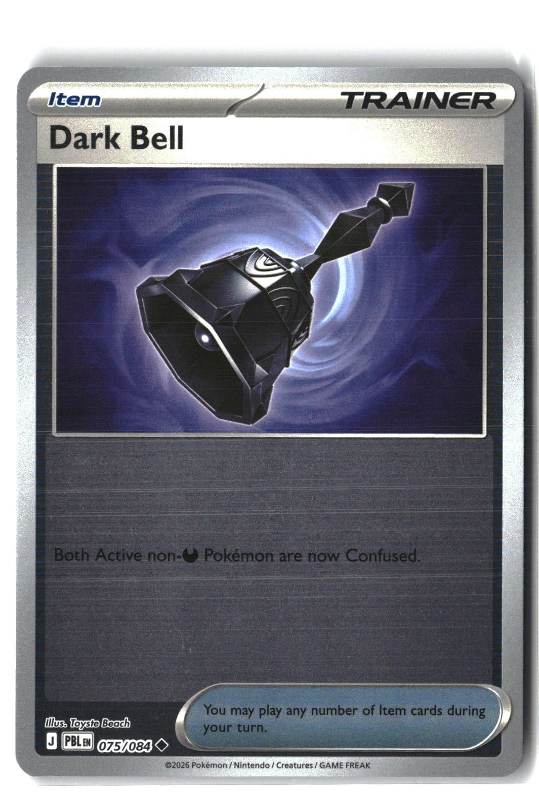 Dark Bell Reverse Holofoil NM (Pitch Black 075/084)