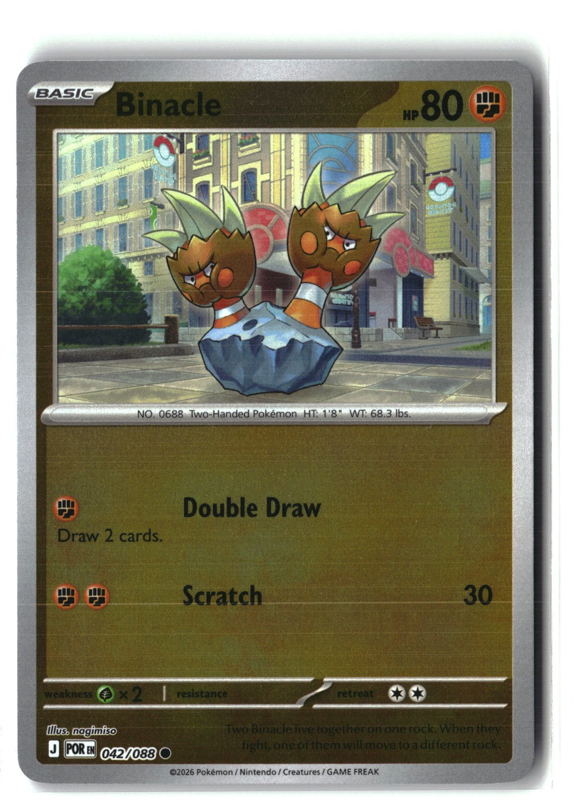 Binacle Reverse Holofoil NM (Perfect Order 042/088)