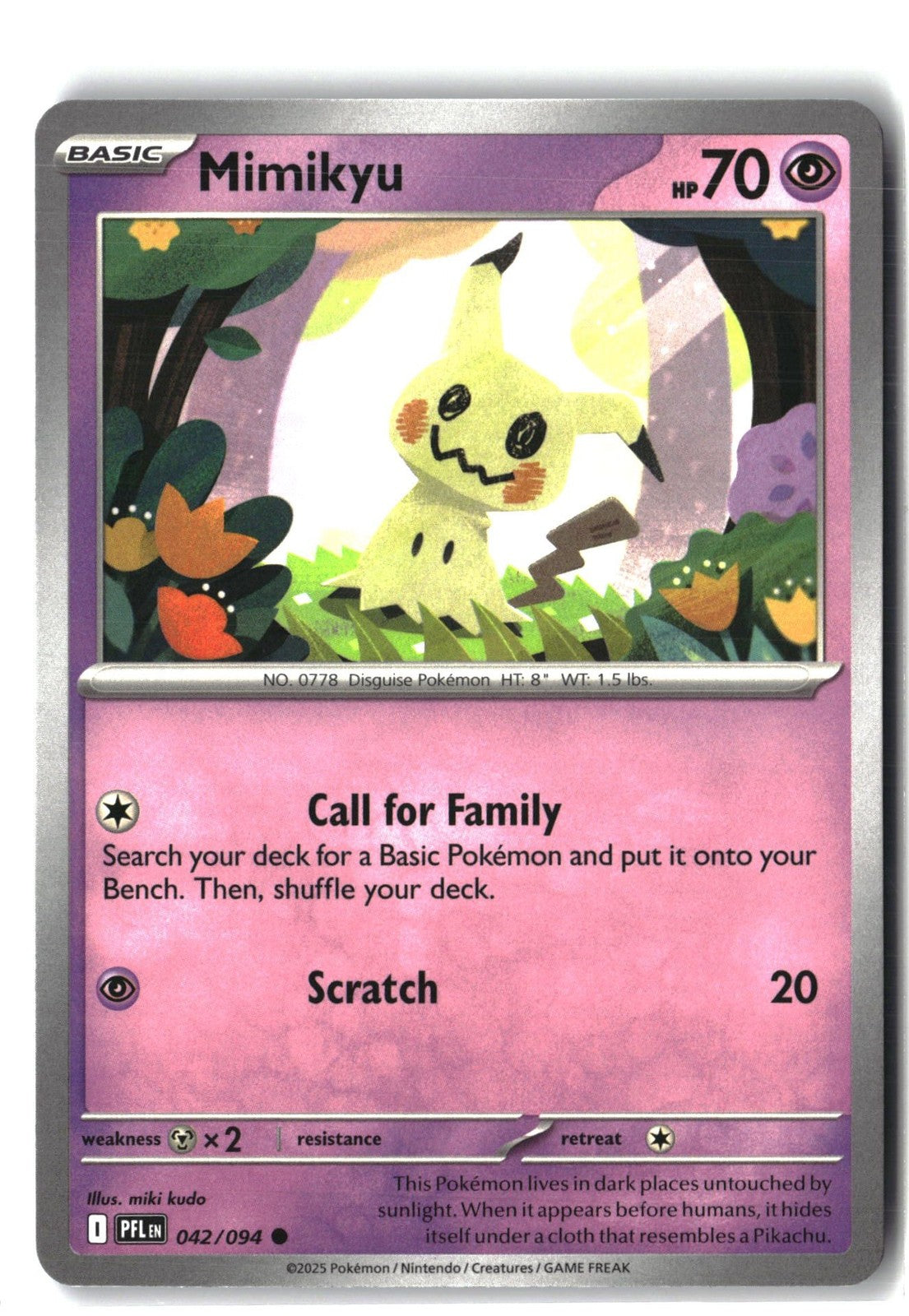Mimikyu (Phantasmal Flames 042/094) NM