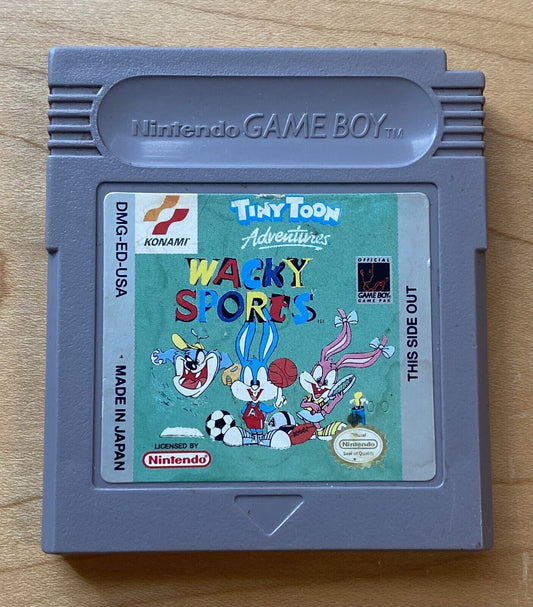 Tiny Toon Adventures: Wacky Sports (Nintendo Game Boy, 1994), Authentic & Tested