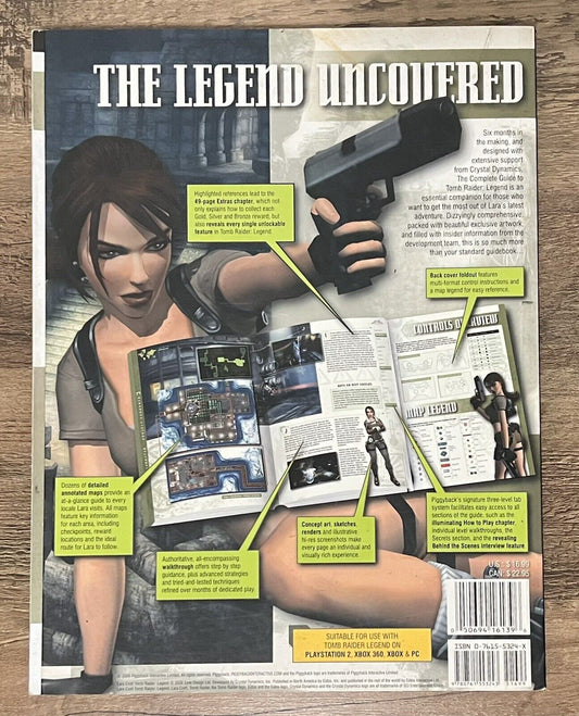 Tomb Raider: Legend Official Strategy Guide Piggyback PS2 Xbox Game Cube