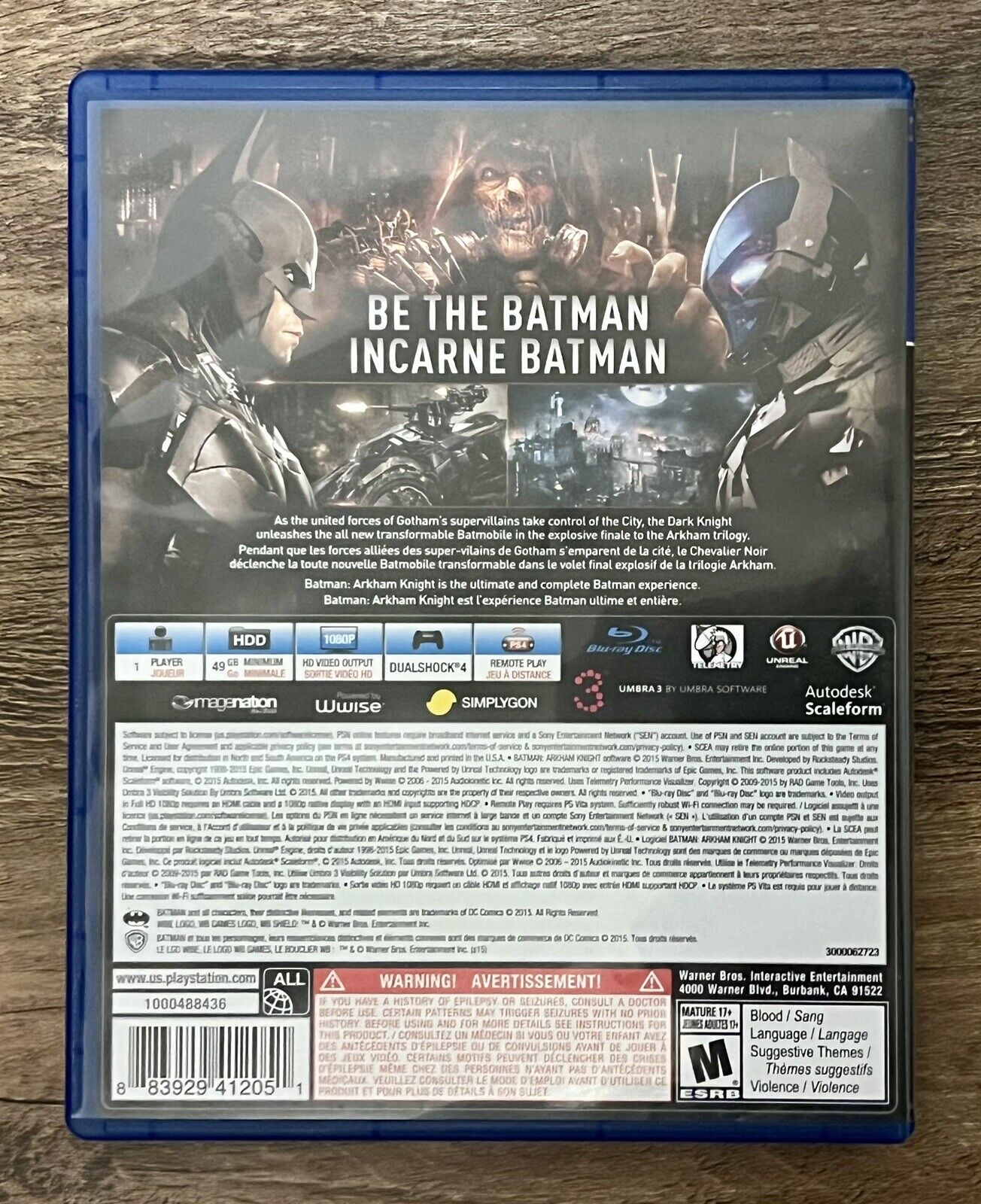 Batman: Arkham Knight (PlayStation 4, 2015)