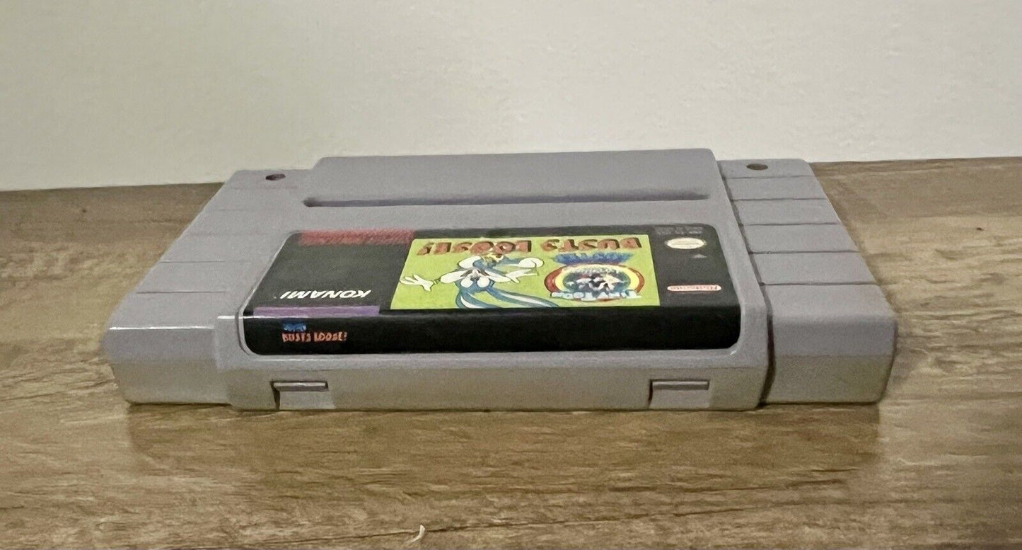 Tiny Toon Adventures Buster Busts Loose Super Nintendo SNES Game Tested Working!