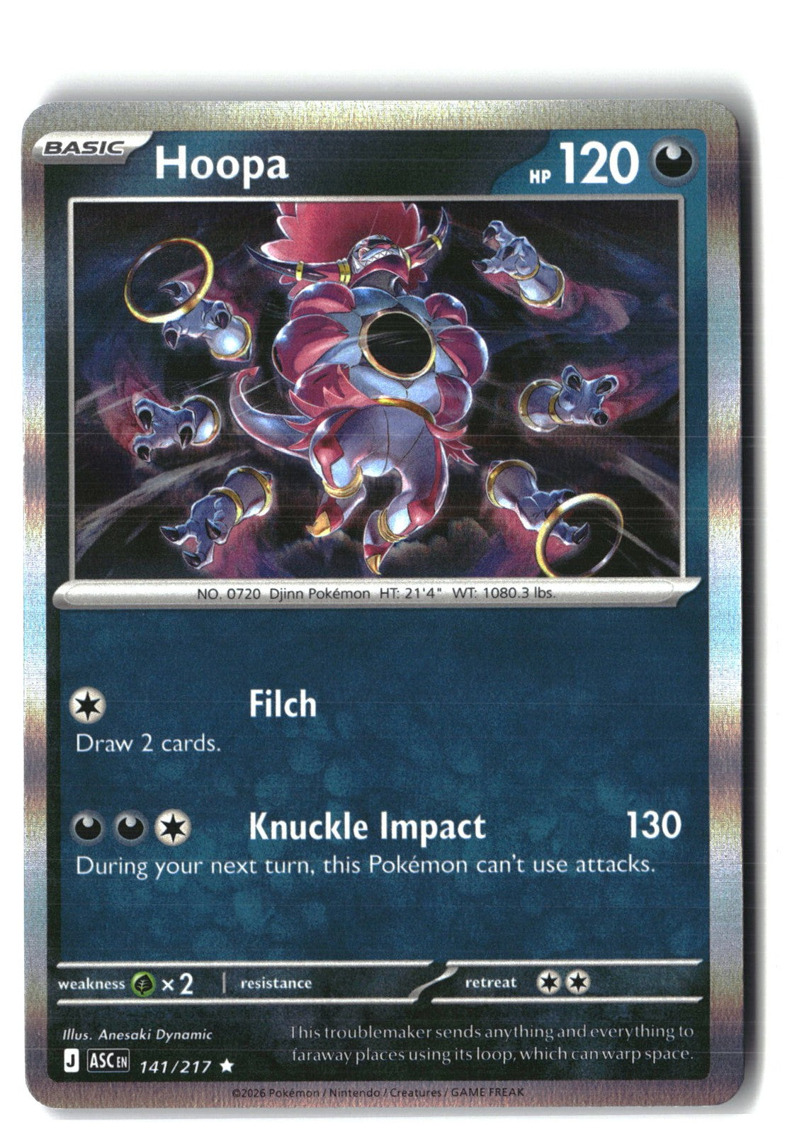 Hoopa Holofoil NM (ME: Ascended Heroes 141/217)