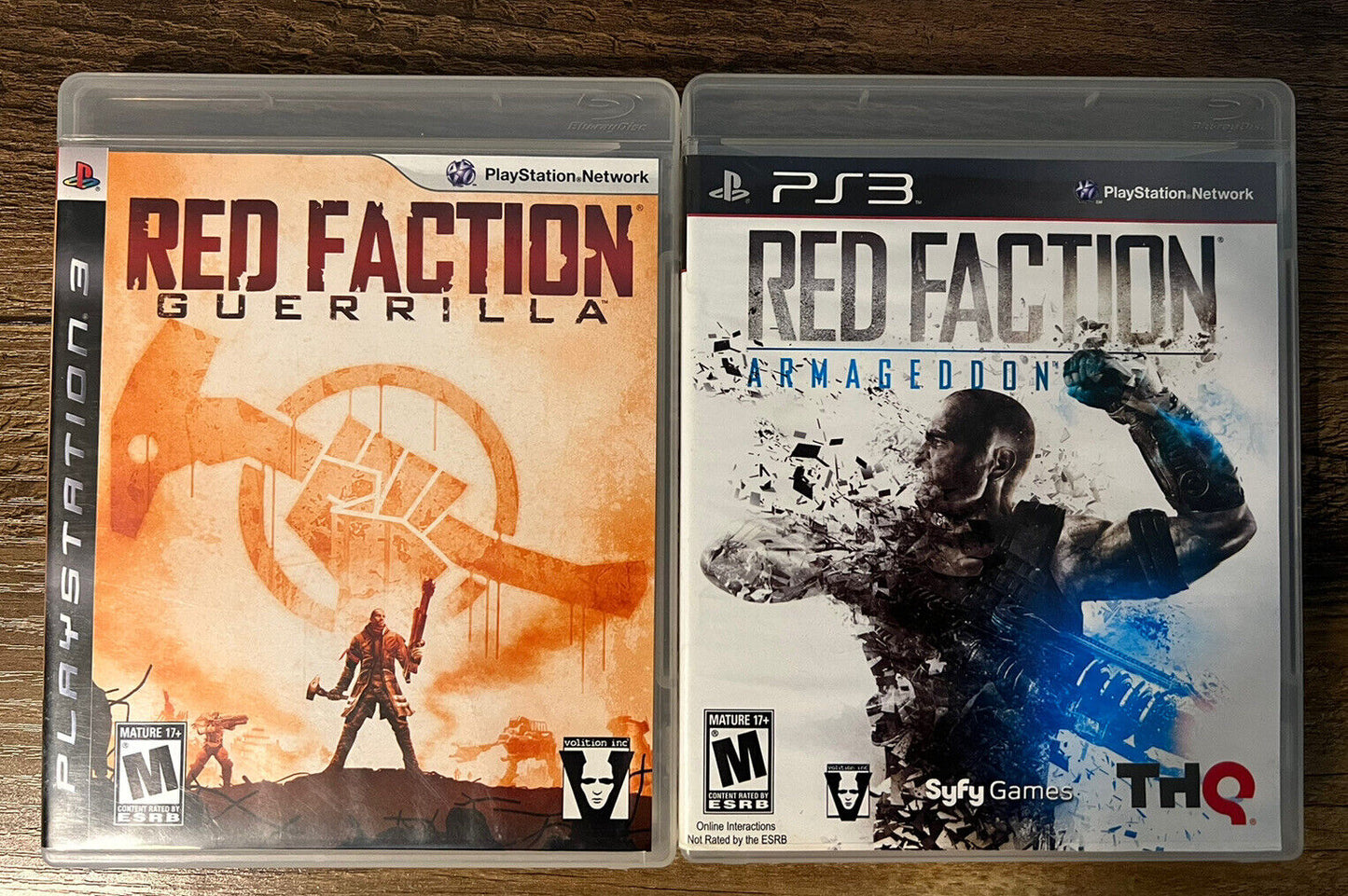 LOT 2 Sony Playstation GAMES PS3 RED FACTION GUERRILLA & ARMAGEDDON Tested