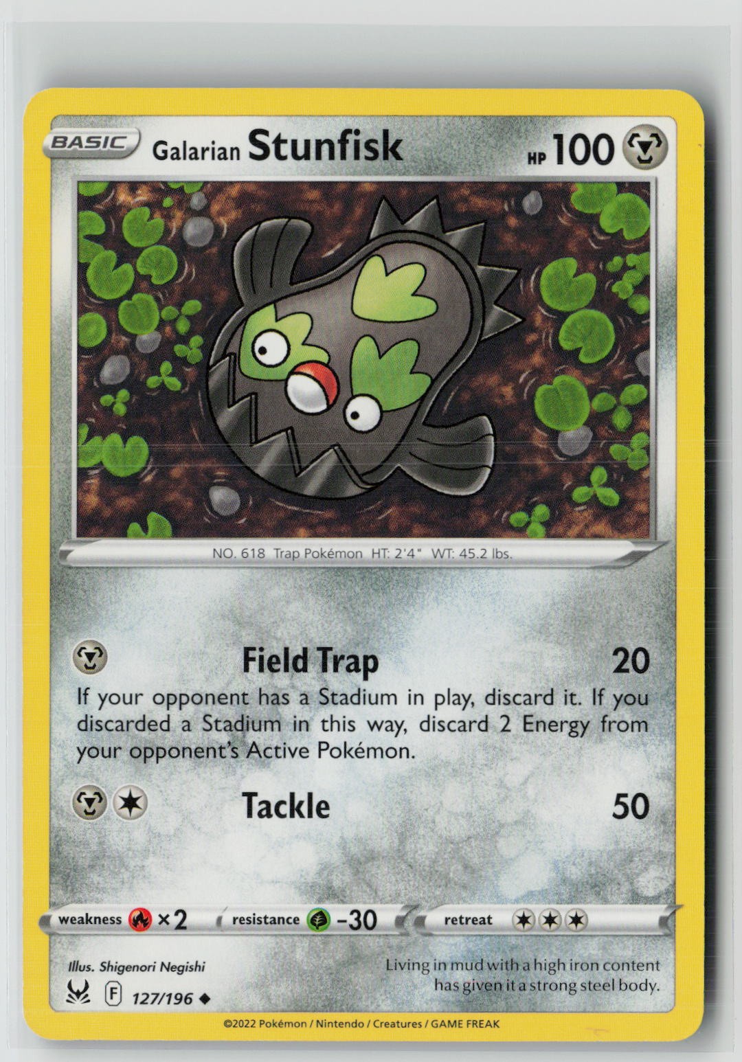 Galarian Stunfisk (SWSH11: Lost Origin 127/196) NM
