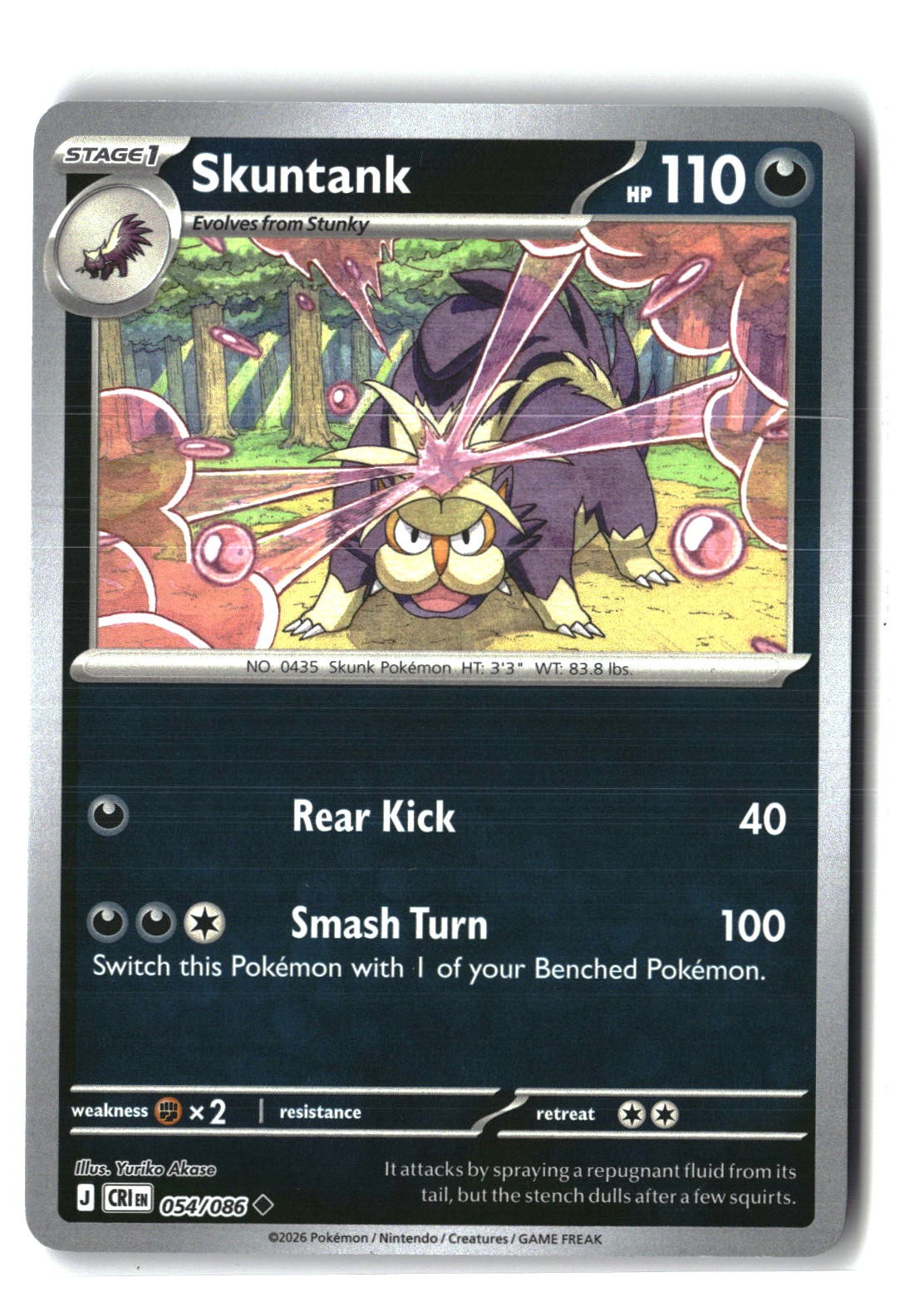 Skuntank Reverse Holofoil NM (Chaos Rising 054/086)