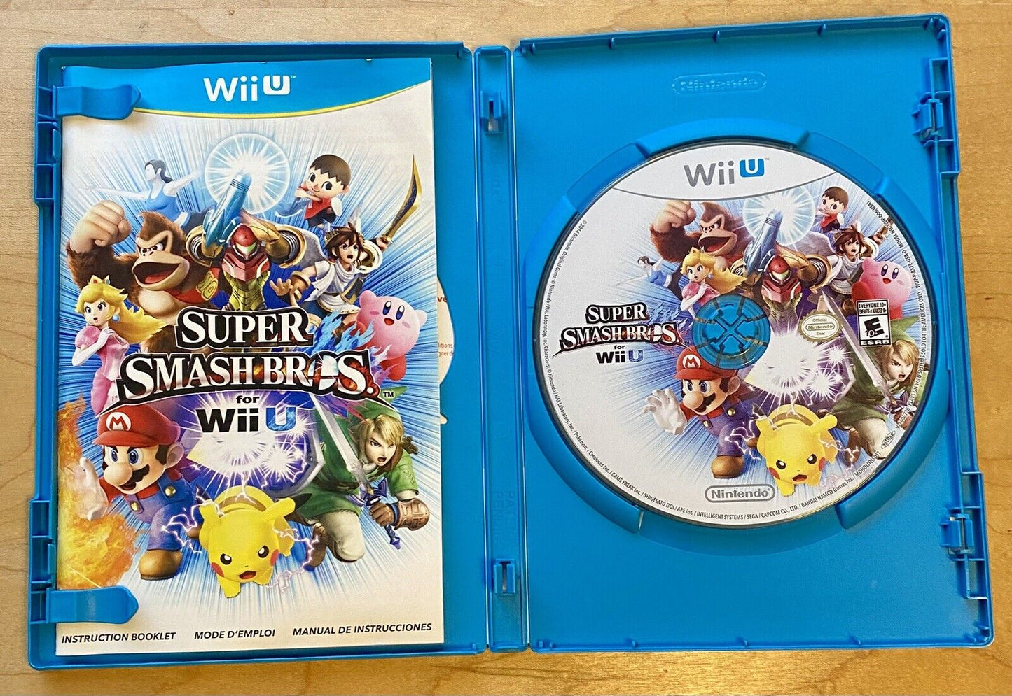 Super Smash Bros. (Nintendo Wii U, 2014) CIB, Complete W/Manual, Tested & Works