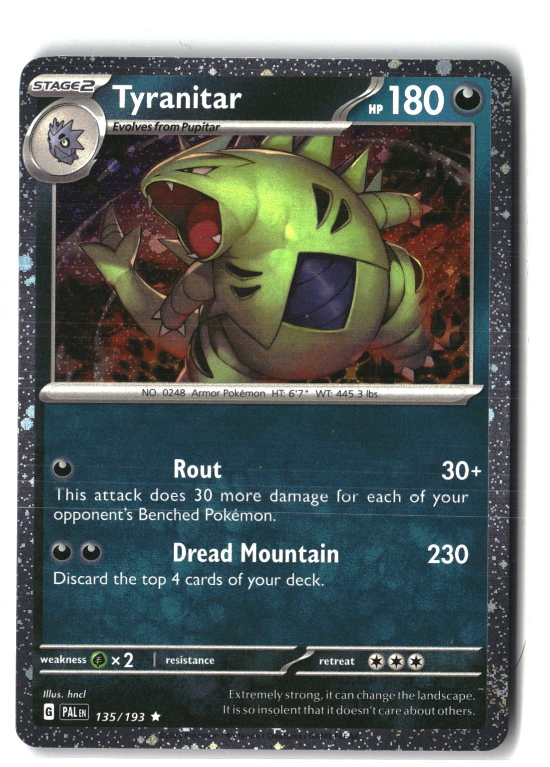 Tyranitar (Cosmo Foil) Holofoil NM (Miscellaneous Cards & Products 135/193)