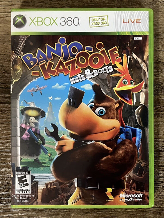 Banjo-Kazooie: Nuts & Bolts (Xbox 360, 2008) Complete W Manual And Poster