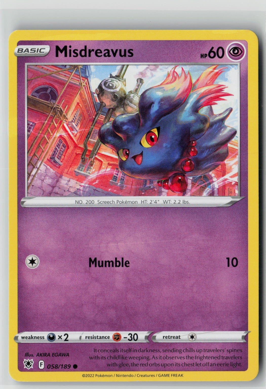 Misdreavus (SWSH10: Astral Radiance 058/189) NM