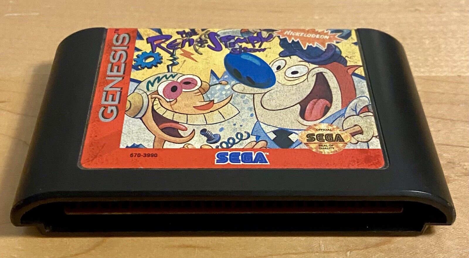 Ren & Stimpy: Stimpy's Invention (Sega Genesis, 1993), CIB With Manual, Tested