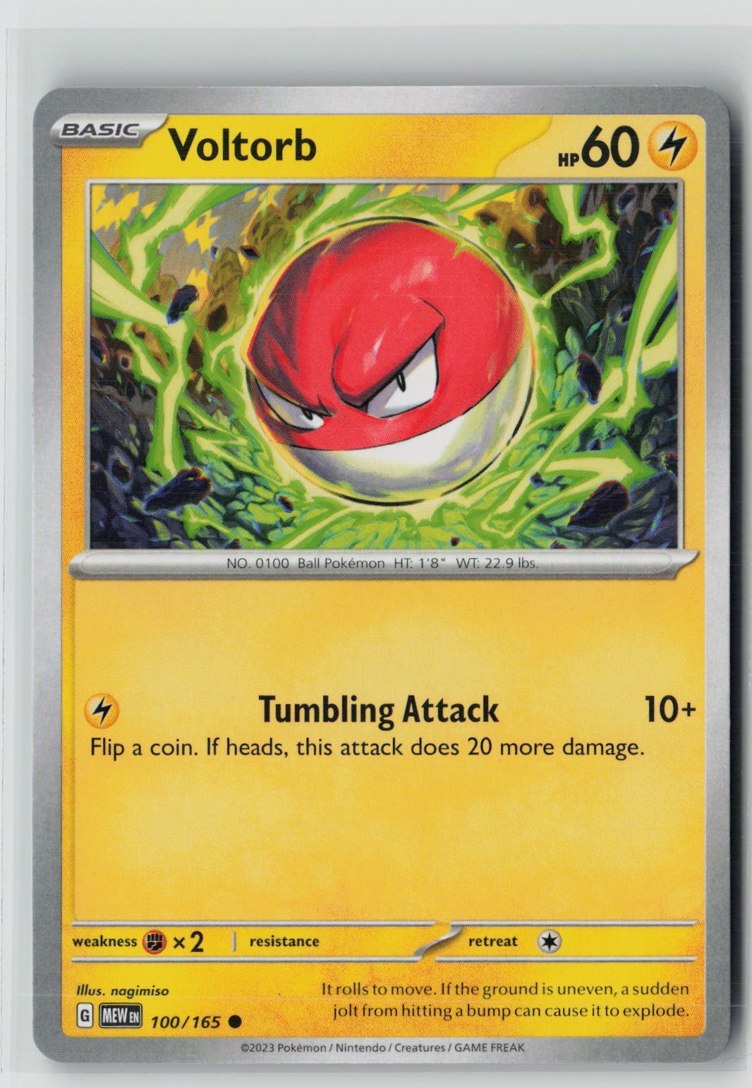 Voltorb (SV: Scarlet & Violet 151 100/165) NM