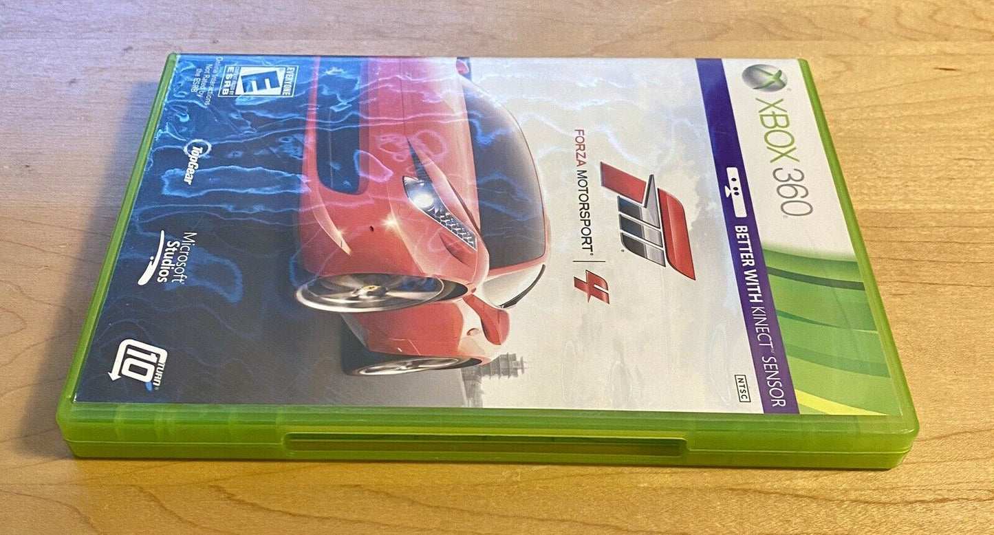 Forza Motorsport 4 (Microsoft Xbox 360, 2011) CIB W/ Manual & Insert, Tested