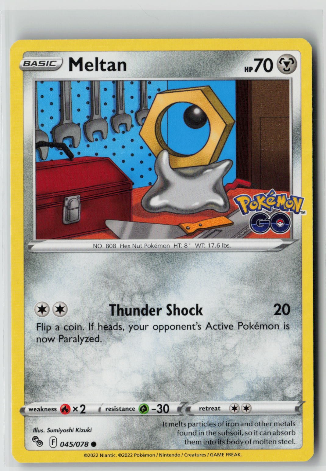 Meltan (Pokemon GO 045/078) NM