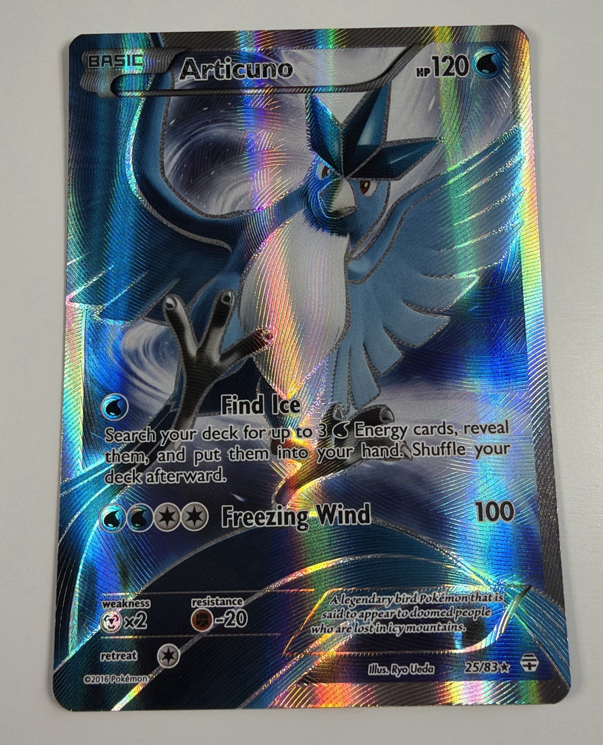Articuno 25/83 Generations Full Art Holo Rare NM Near Mint Pokémon TCG