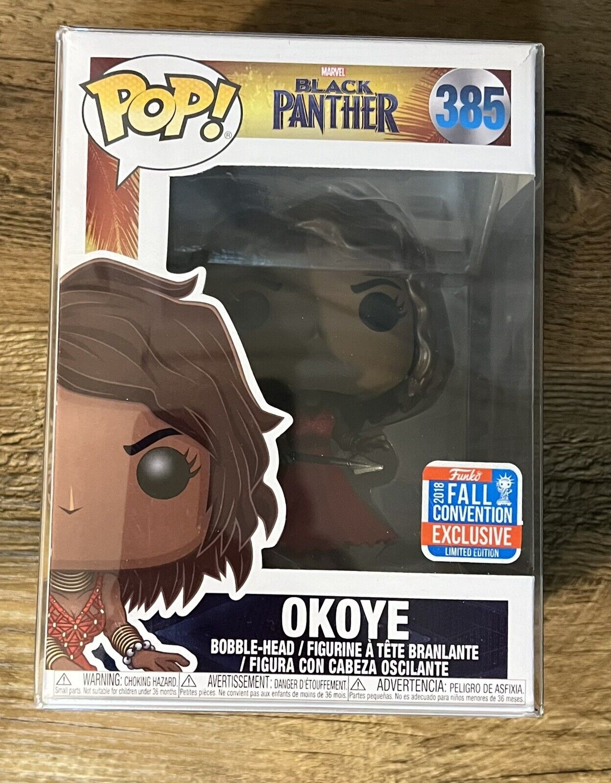 Funko Pop! Marvel Black Panther Okoye #385 2018 Fall NYCC Convention Exclusive