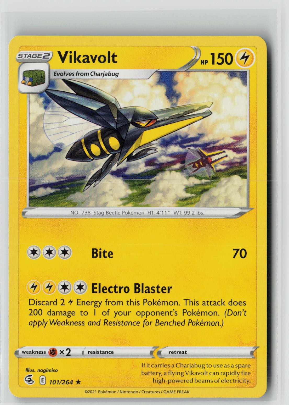 Vikavolt (SWSH08: Fusion Strike 101/264) NM