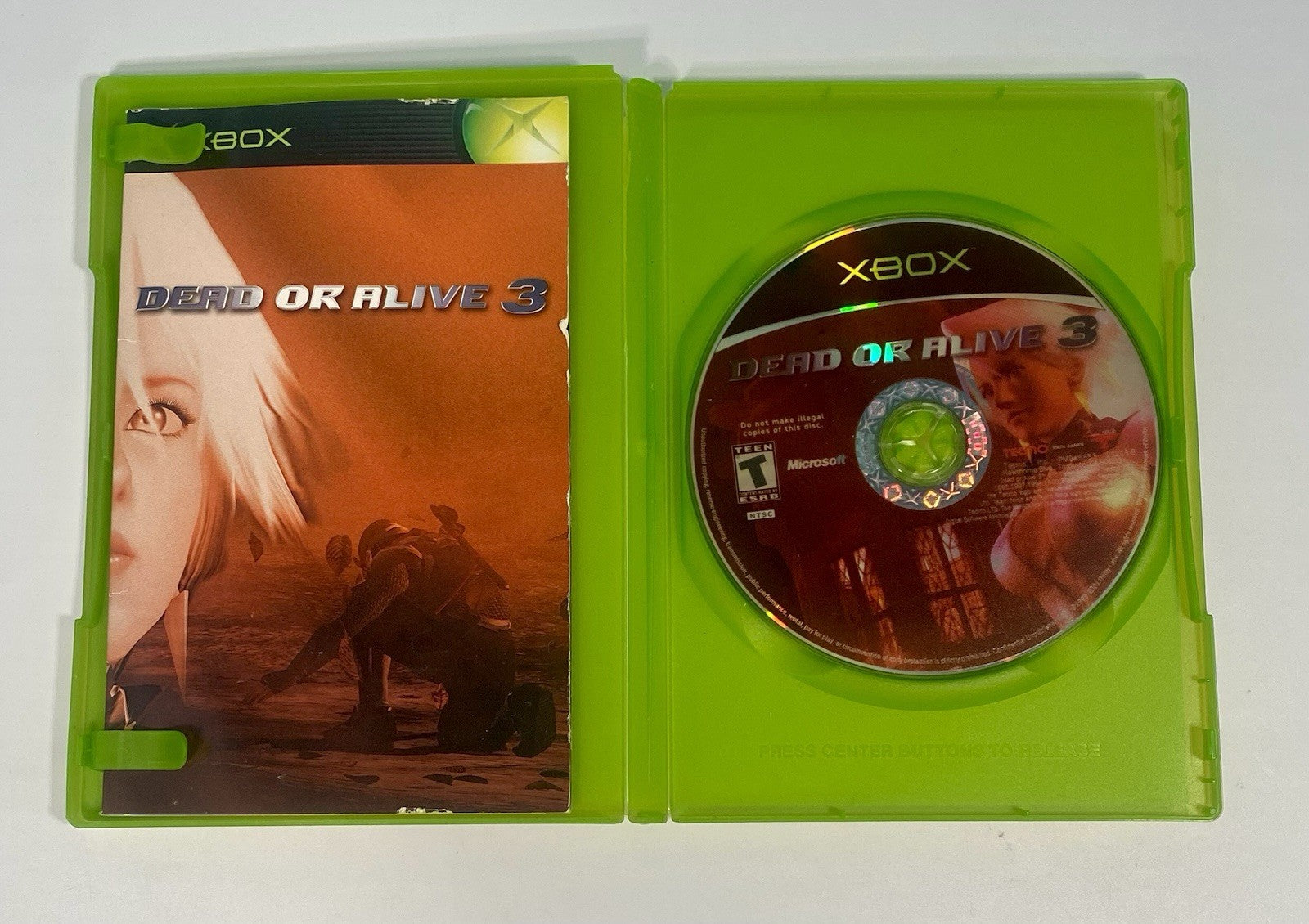Dead or Alive 3 (Microsoft Original Xbox, 2001) w/ Manual Complete CIB Tested