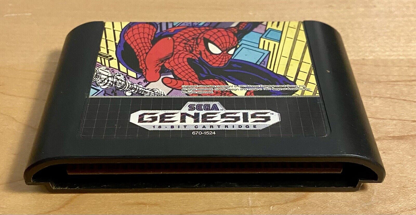 Spider-Man Sega Genesis Canadian Variant in Box Very Rare