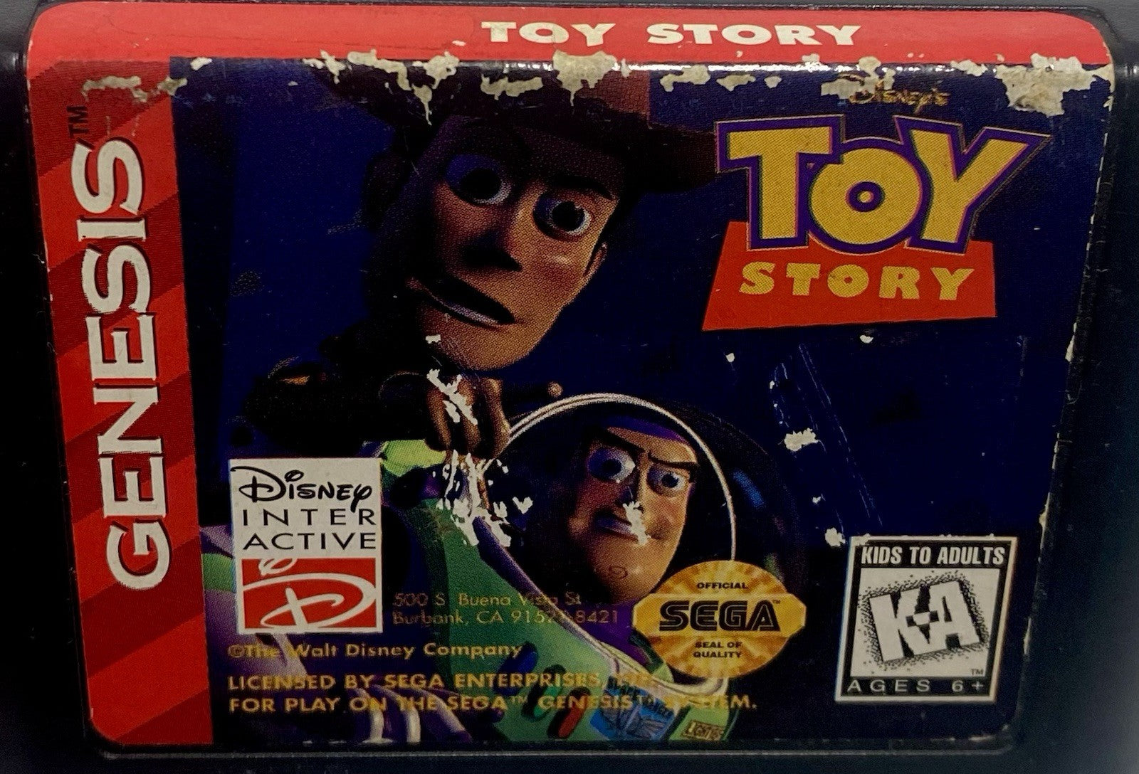 Sega Genesis 3 Game Lot Bundle Toy Story, F-177 Night Storm, Barkley Shut Up Jam
