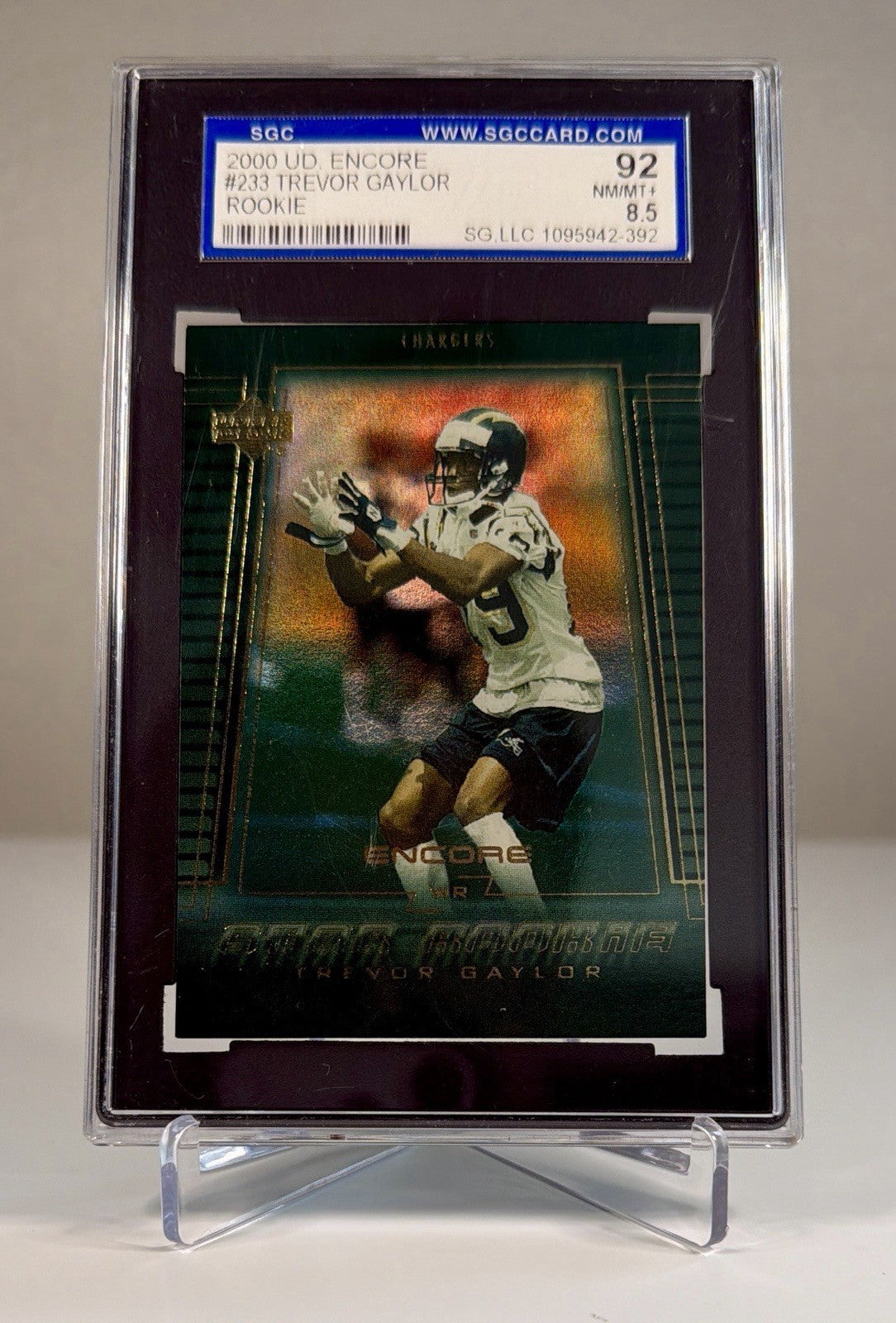 Trevor Gaylor 2000 UPPER DECK ENCORE ROOKIE CARD #233 SCG 92 8.5 NM/MT+ Holo