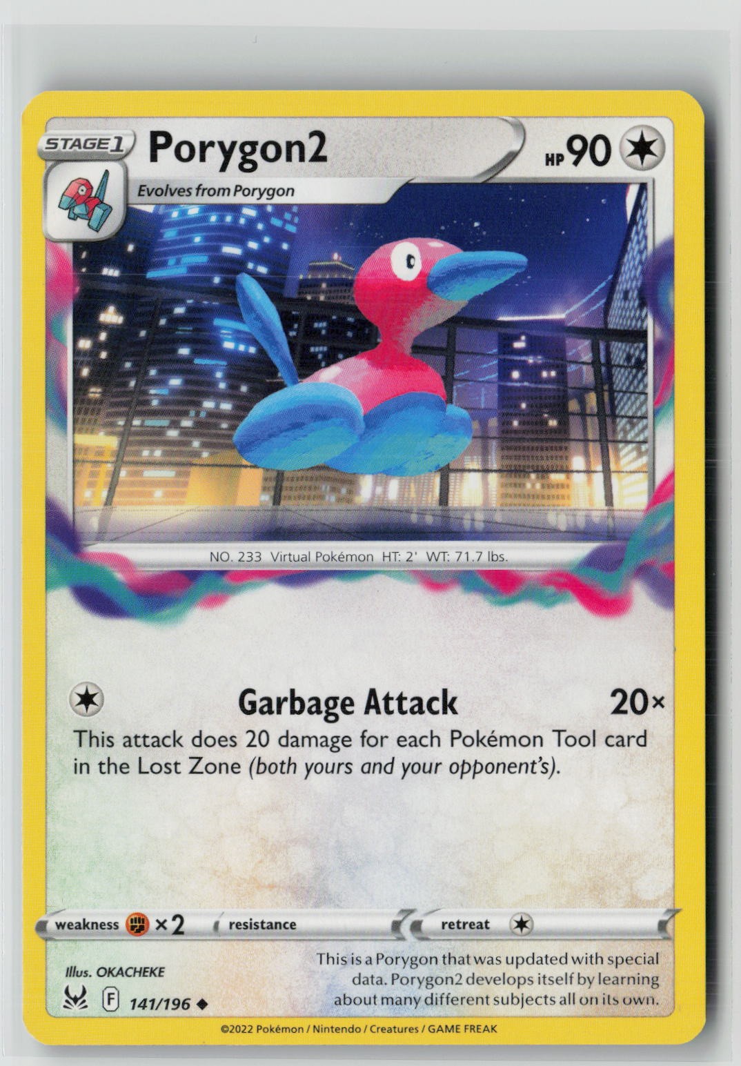 Porygon2 (SWSH11: Lost Origin 141/196) NM