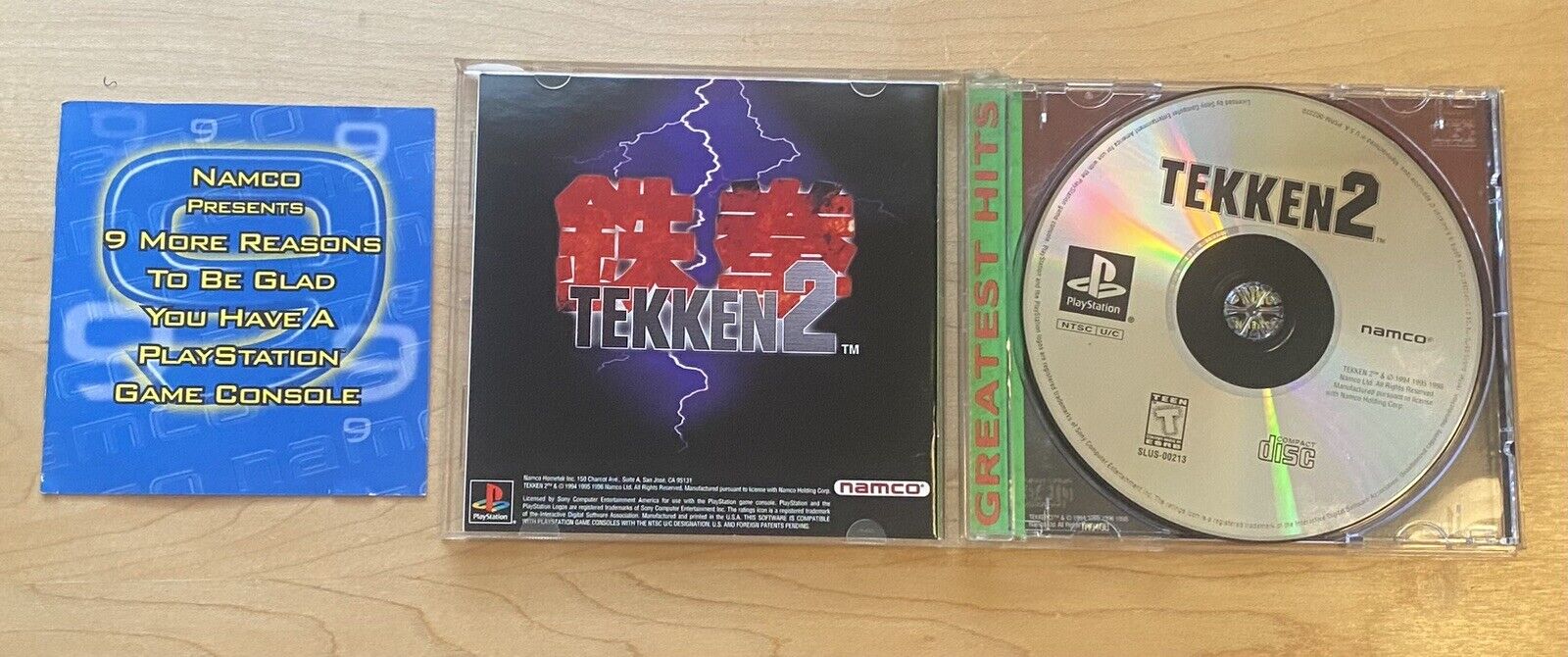 Tekken 2 (Sony PlayStation 1 PS1, 1996) CIB w/ Manual & Reg Card, Tested