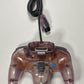 Nintendo 64 N64 Clear Atomic Purple Controller OEM Original All Buttons Tested!