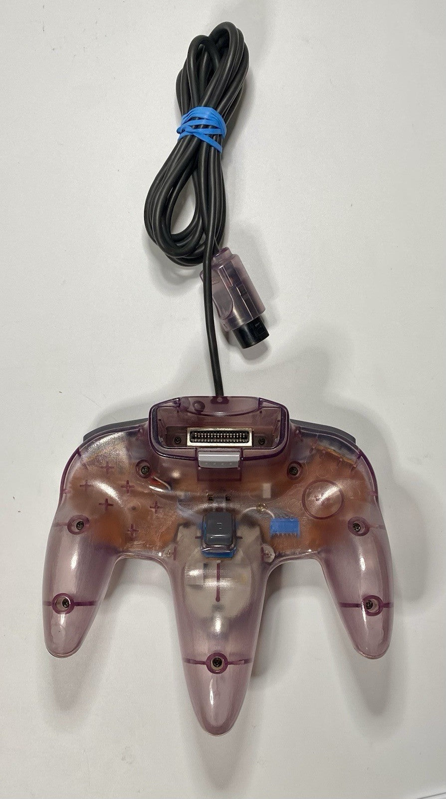 Nintendo 64 N64 Clear Atomic Purple Controller OEM Original All Buttons Tested!
