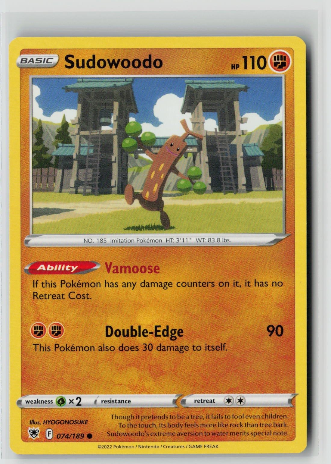 Sudowoodo (SWSH10: Astral Radiance 074/189) NM