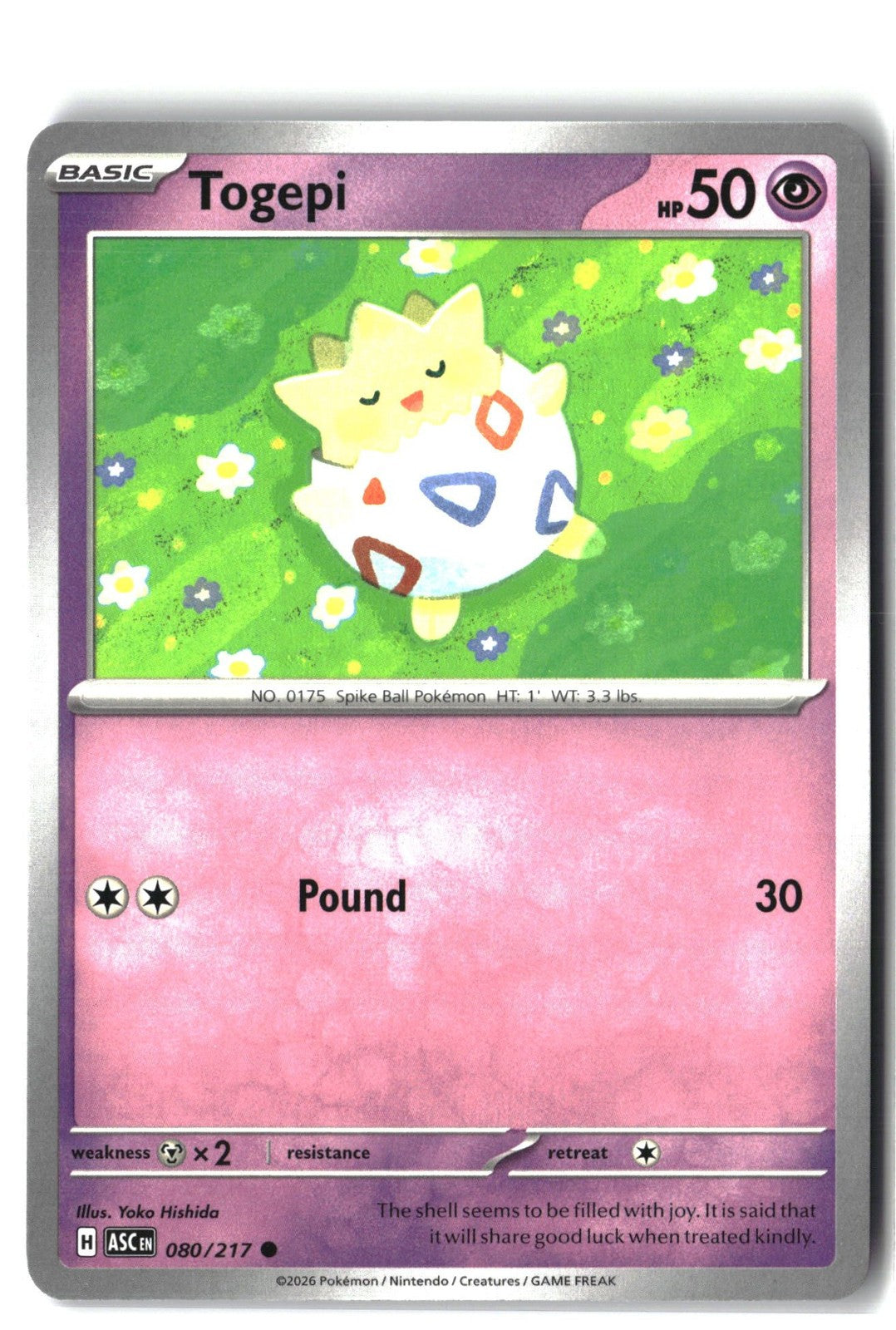 Togepi (ME: Ascended Heroes 080/217) NM