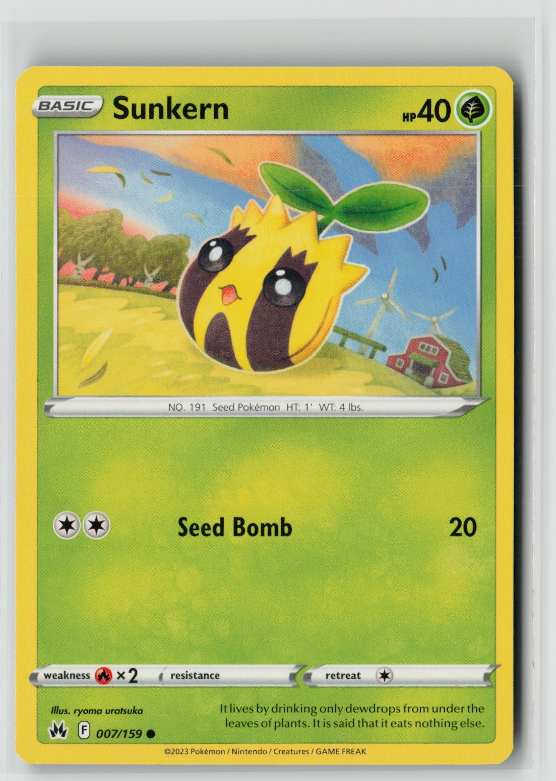 Sunkern (SWSH: Crown Zenith 007/159) NM