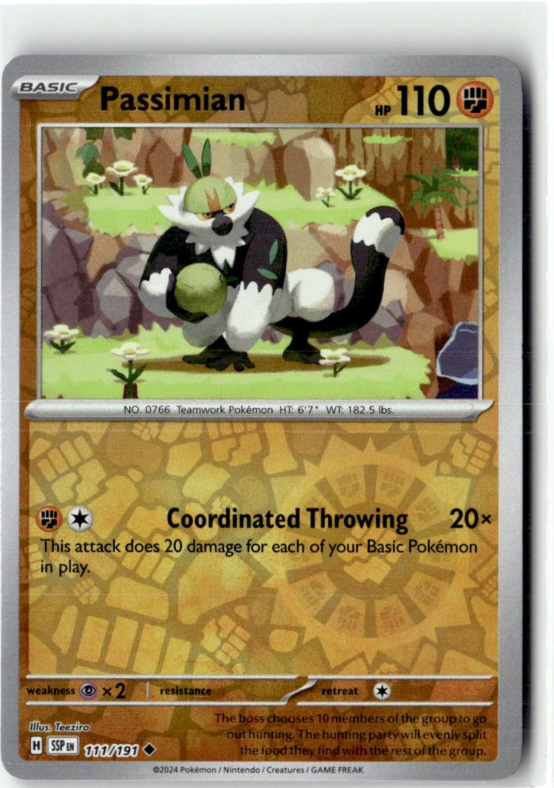 Passimian Reverse Holofoil NM (Surging Sparks 111/191)