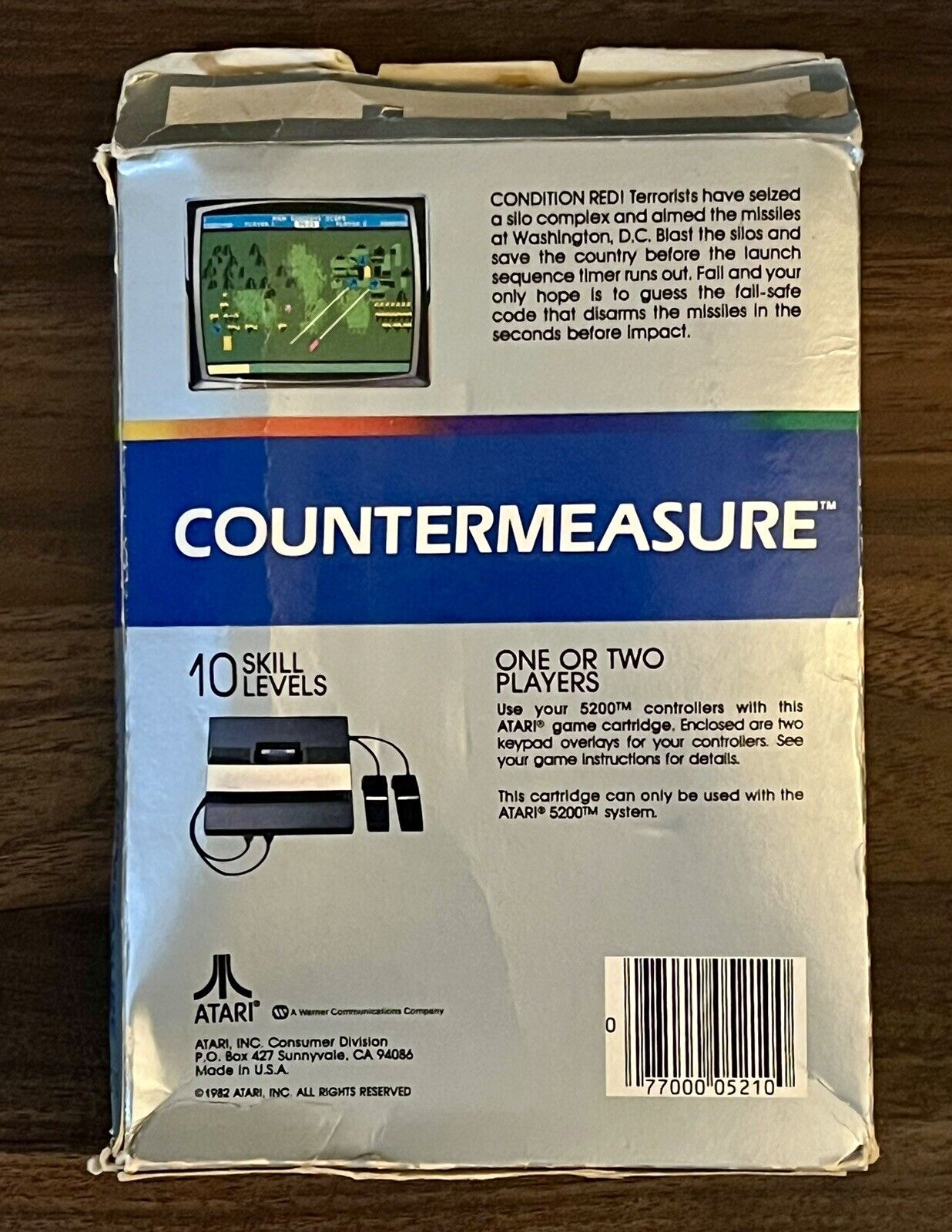 Countermeasure (Atari 5200, 1984) CIB