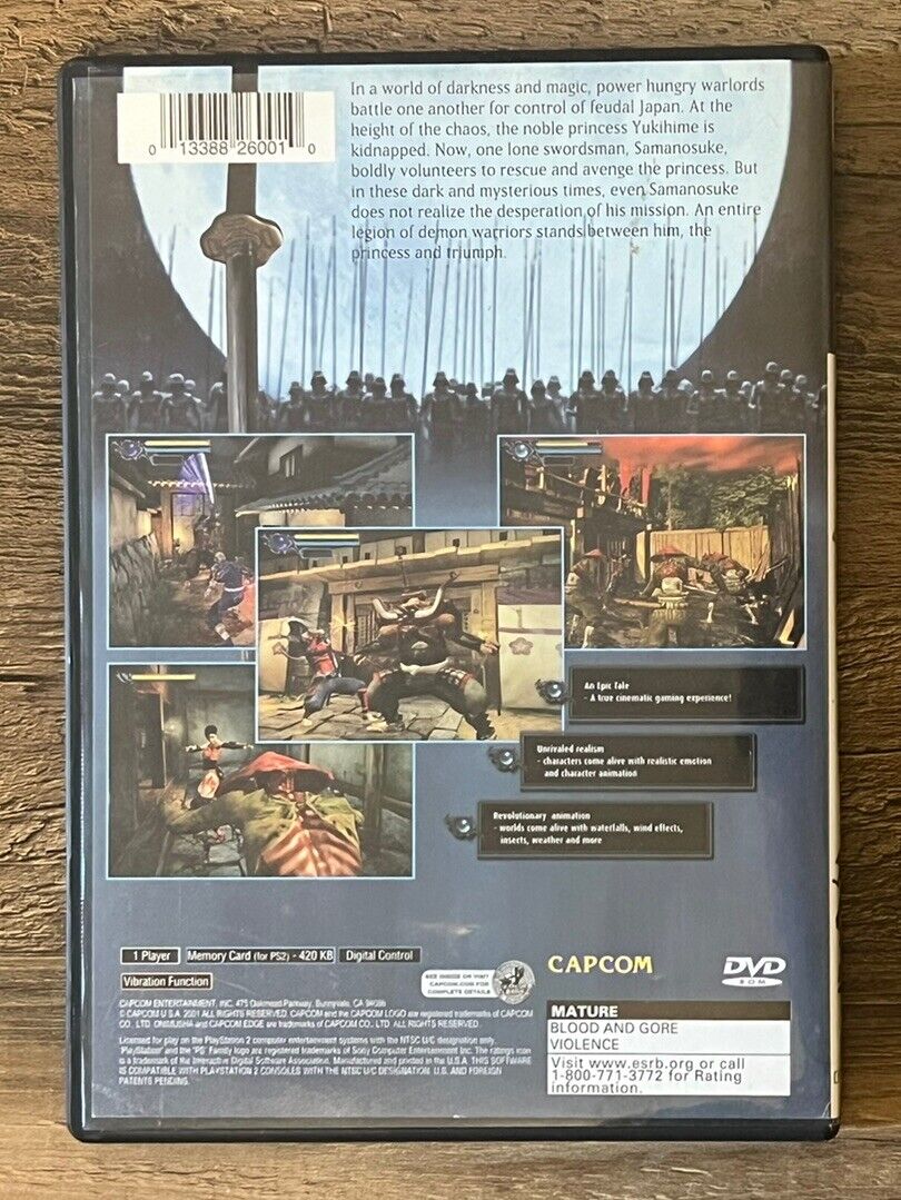 Onimusha: Warlords PS2 (Sony PlayStation 2, 2002) CIB Complete