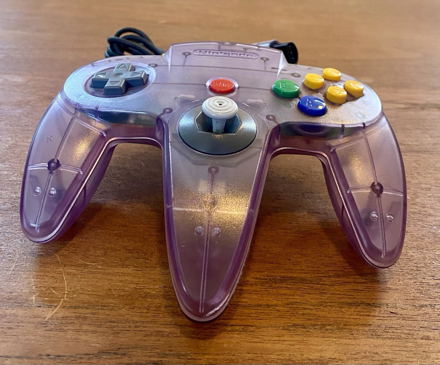 Nintendo N64 Clear Atomic Purple Controller OEM Original Authentic NUS-005 Tight