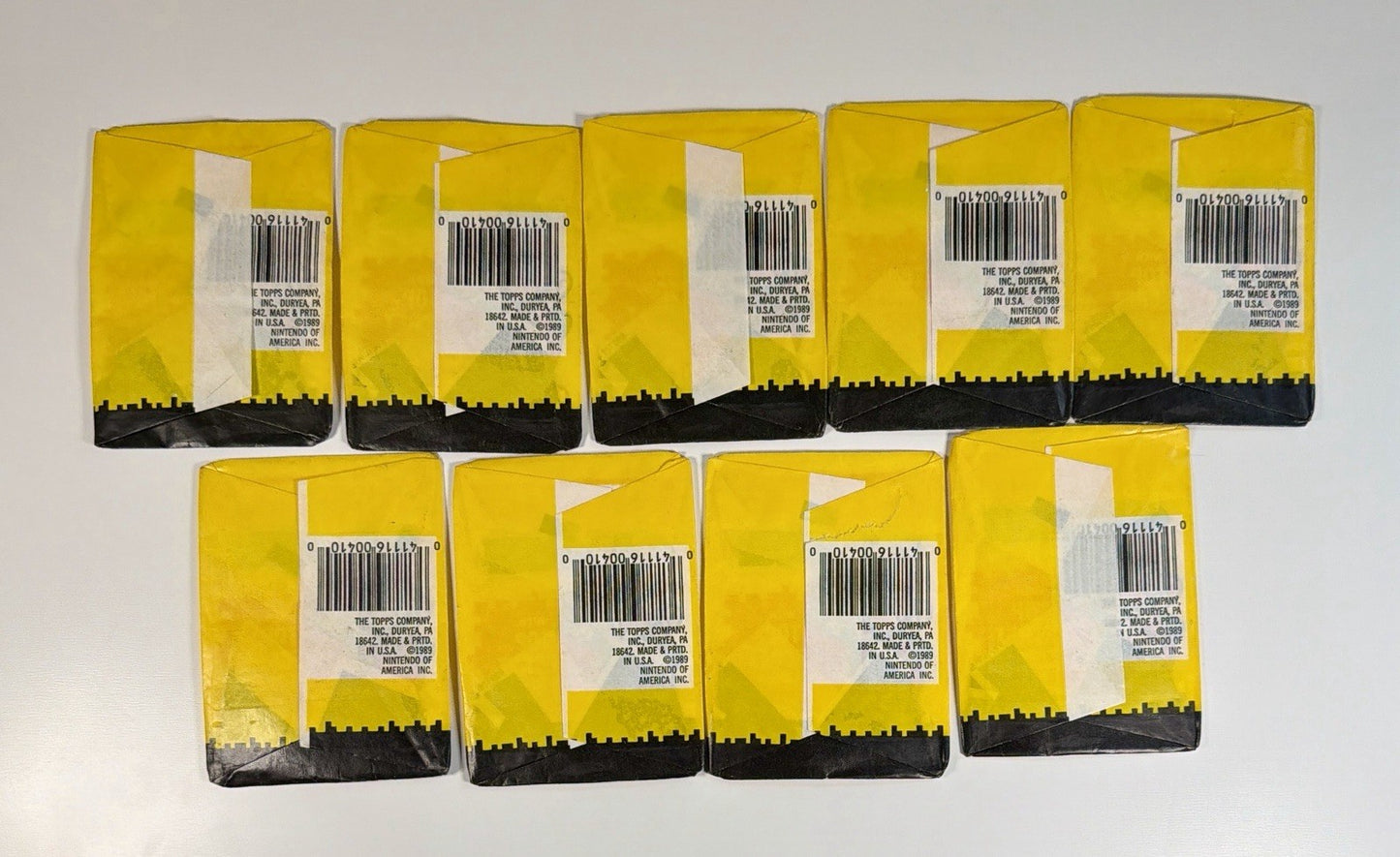 1989 Topps Nitendo Game Pack Wax pack Bundle Lot - WAX PACK CASING ONLY NO CARDS