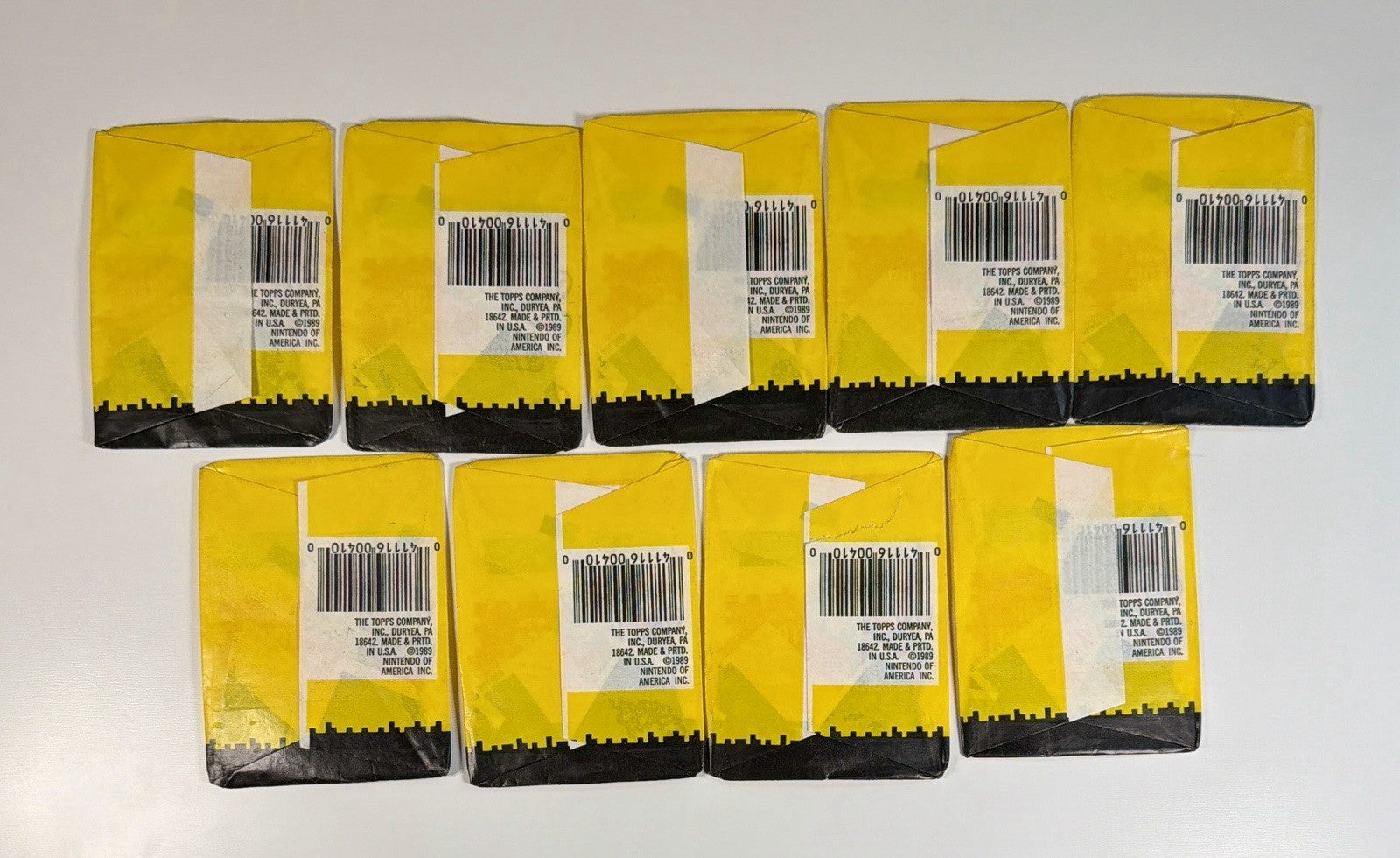 1989 Topps Nitendo Game Pack Wax pack Bundle Lot - WAX PACK CASING ONLY NO CARDS