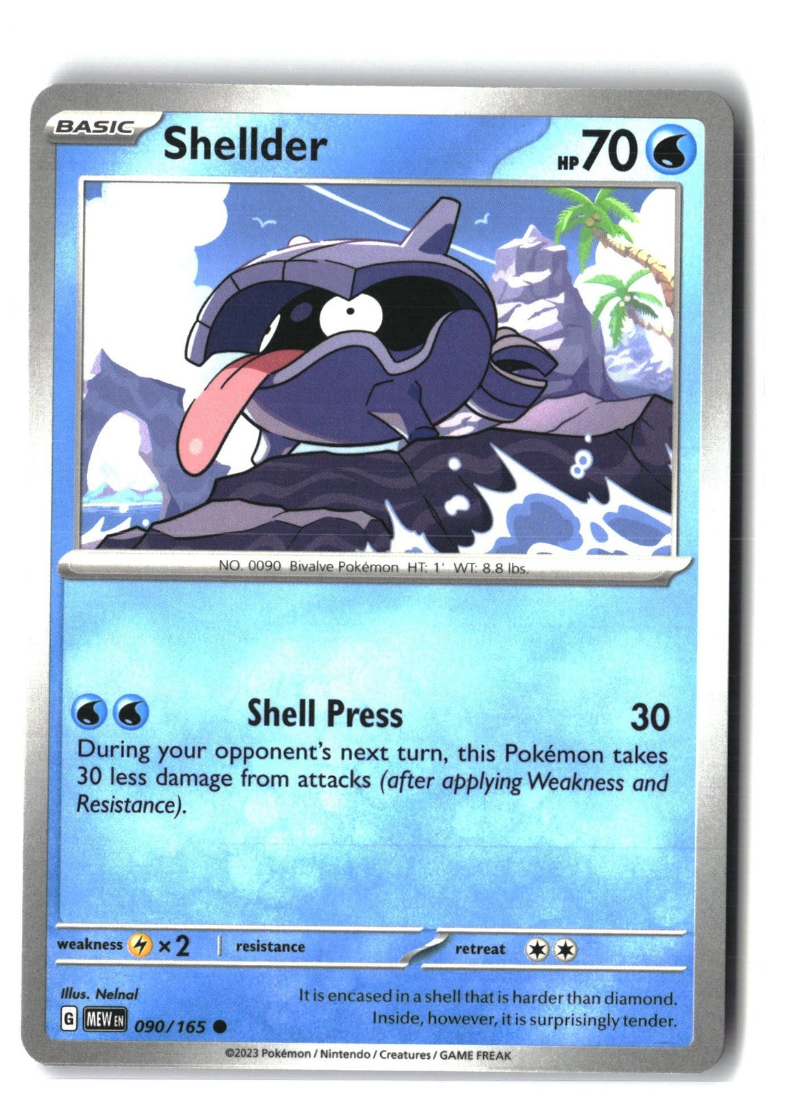 Shellder (SV: Scarlet & Violet 151 090/165) NM