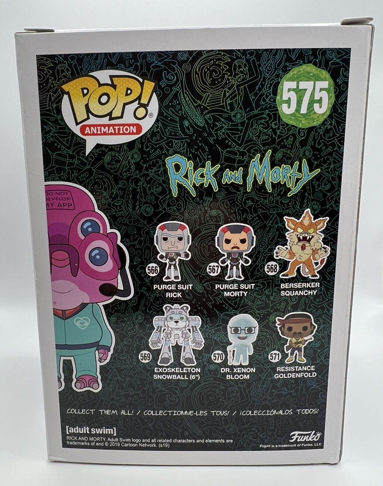 NIB VAULTED Funko POP! Rick and Morty #575 Glootie, Limited Ed.