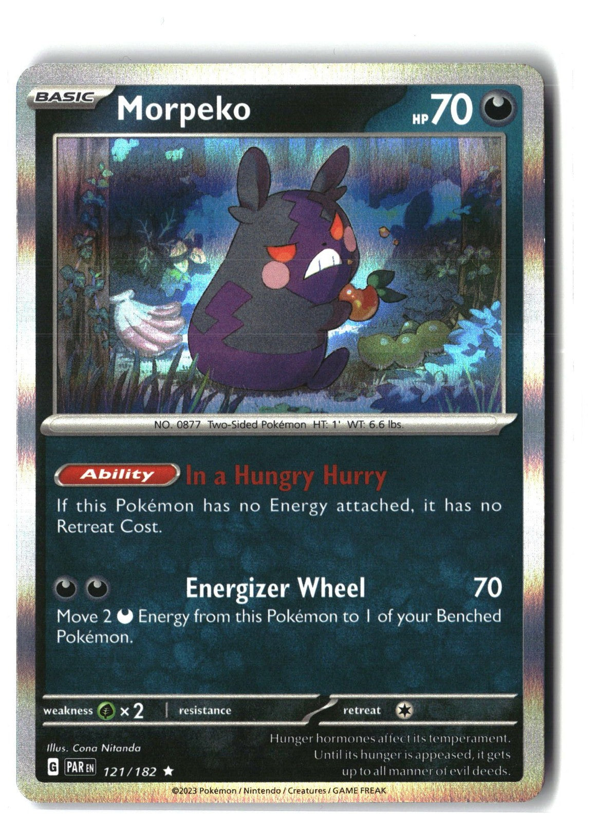 Morpeko Holofoil NM (Paradox Rift 121/182)