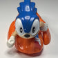Vintage 1993 Sega Sonic the Hedgehog w/Flame Base Launcher plastic toy WORKS