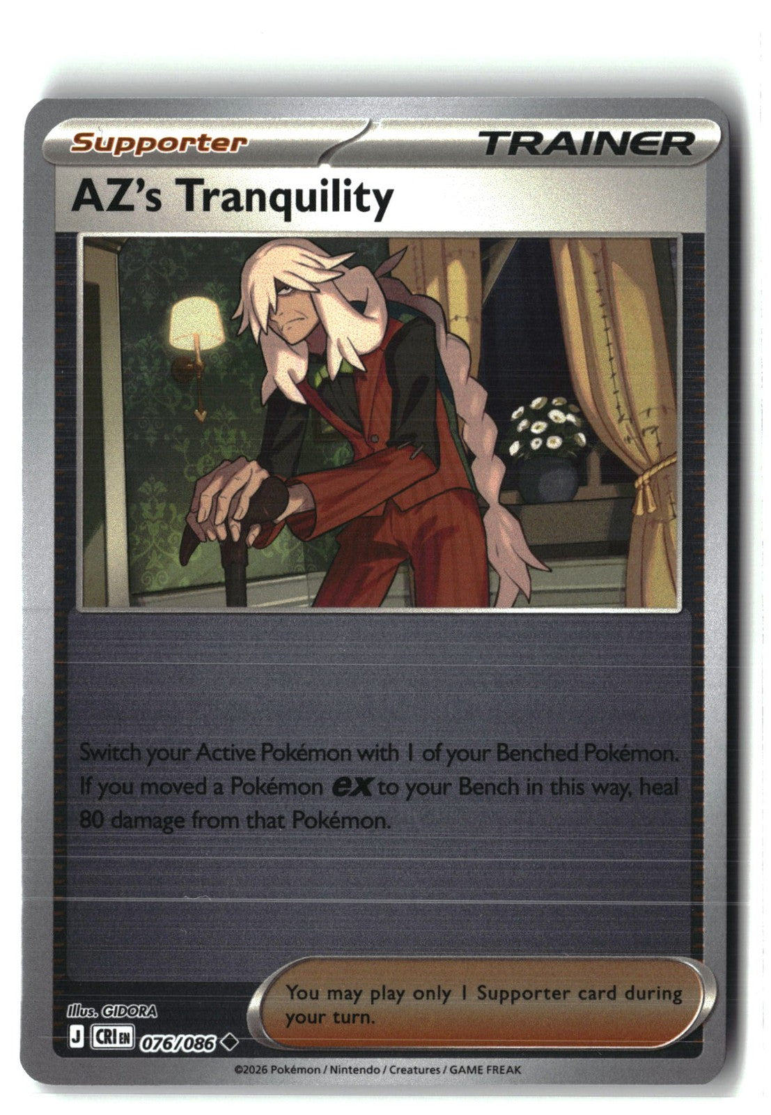 AZ's Tranquility Reverse Holofoil NM (Chaos Rising 076/086)