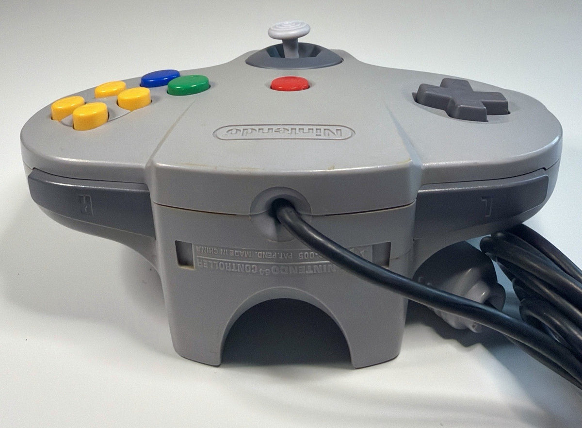 Grey Gray N64 Nintendo 64 Controller OEM w/ 8BitDo Hall Effect Joystick Tested
