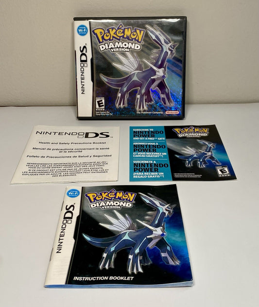 Pokémon Diamond Version DS 2007 NO GAME Case Manual and Inserts ONLY Great Cond