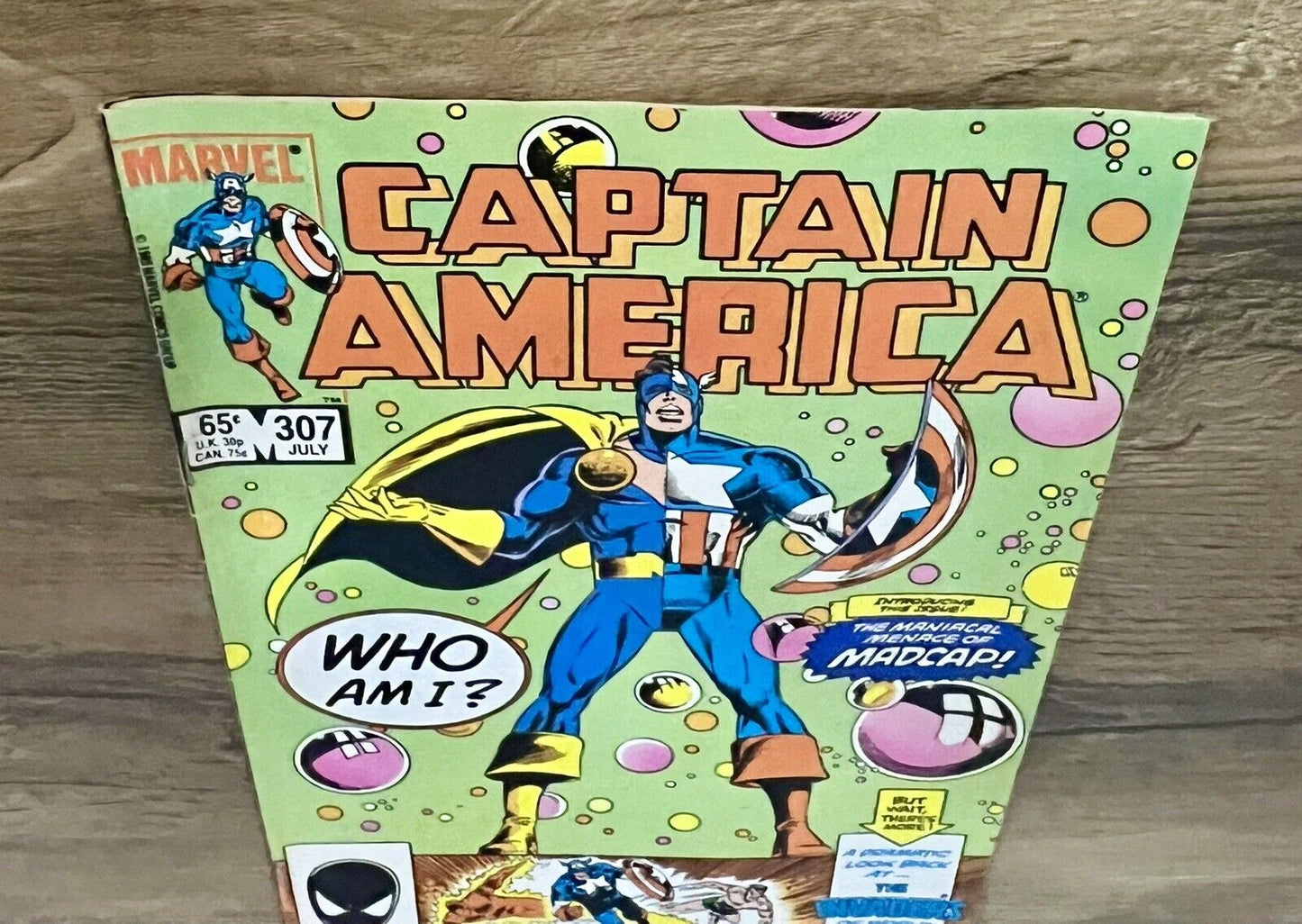 Captain America  307 Newsstand Variant 1st Madcap VF+ Marvel Comics 1985